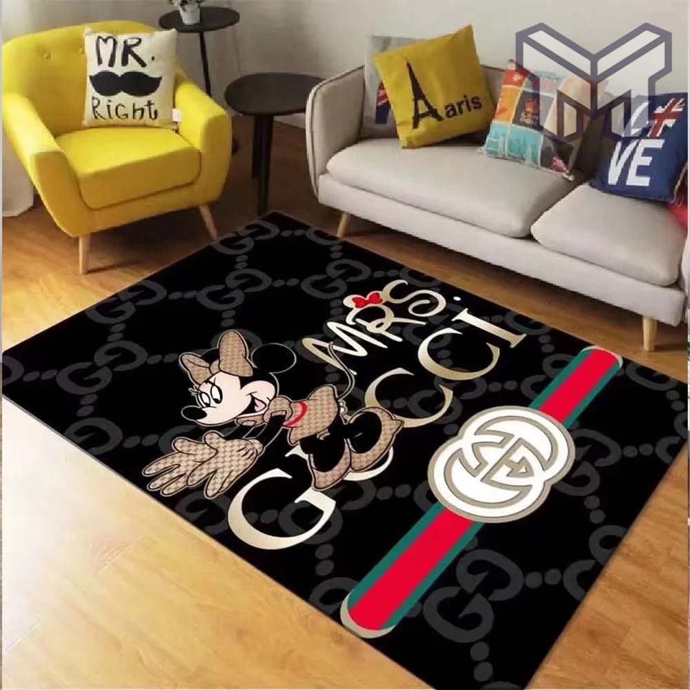 Gucci minnie mouse disney luxury area rug for living room bedroom carpet home decorations mat type 1