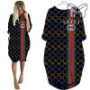 Gucci multicolor batwing pocket dress luxury brand clothing clothes outfit for women hot 2023