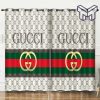 Gucci new logo luxury brand premium fashion window curtain window decor,curtain waterproof with sun block