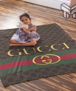 Gucci new luxury brand hot logo premium blanket fleece thin blanket to keep warm