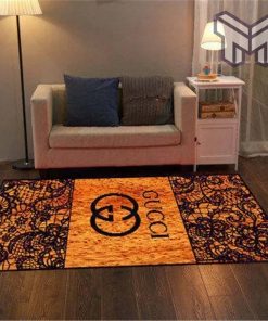 Gucci orange luxury area rug for living room bedroom carpet home decorations mat