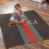 Gucci premium logo luxury brand blanket fleece thin blanket to keep warm