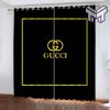 Gucci printed premium logo fashion luxury brand window curtain window decor,curtain waterproof with sun block