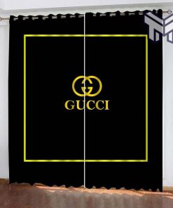 Gucci printed premium logo fashion luxury brand window curtain window decor,curtain waterproof with sun block