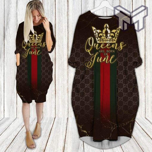 Gucci queen birthday june batwing pocket dress luxury brand clothing clothes outfit for women hot 2023