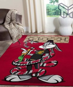 Gucci rabbit snake luxury area rug for living room bedroom carpet home decorations mat