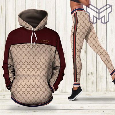 Gucci red hoodie leggings luxury brand clothing clothes outfit for women hot 2023