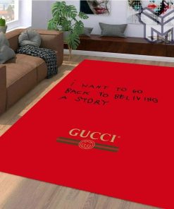 Gucci red luxury area rug for living room bedroom carpet home decorations mat type 01