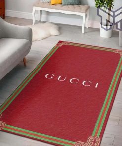 Gucci red luxury area rug for living room bedroom carpet home decorations mat type 02