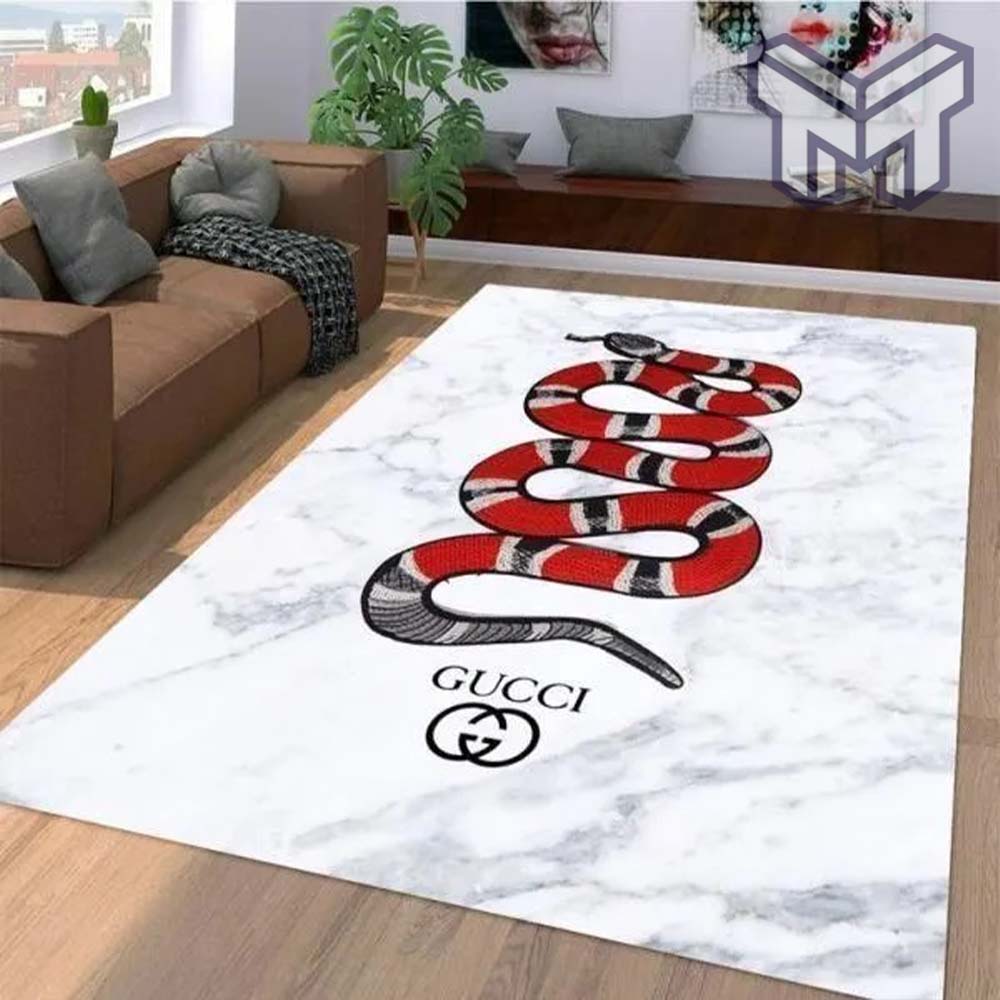 Gucci red snake luxury area rug for living room bedroom carpet home decorations mat type 2