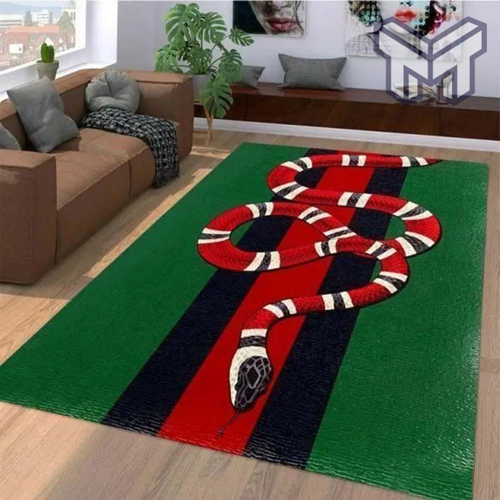 Gucci red snake luxury area rug for living room bedroom carpet home decorations mat type 3