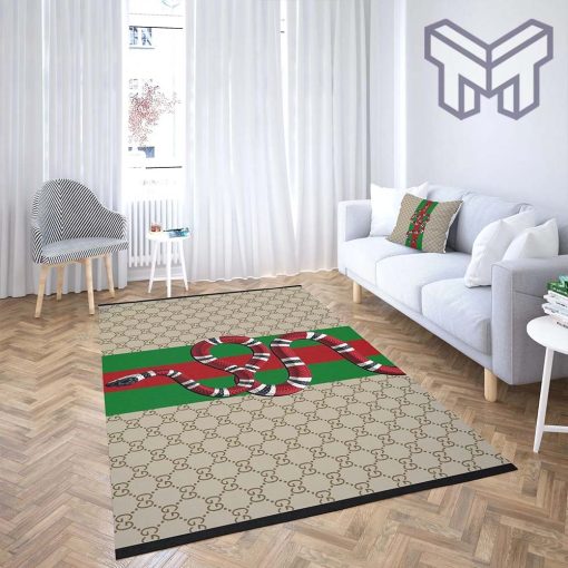 Gucci retro snake luxury area rug for living room bedroom carpet home decorations mat