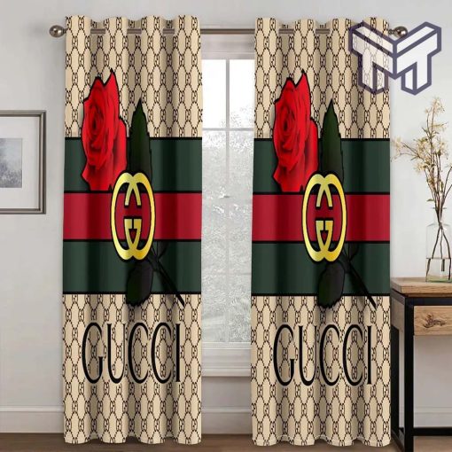 Gucci roses luxury window curtain curtain for child bedroom living room window decor,curtain waterproof with sun block