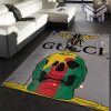 Gucci skull luxury area rug for living room bedroom carpet home decorations mat type 1