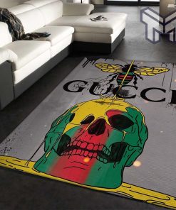 Gucci skull luxury area rug for living room bedroom carpet home decorations mat type 1