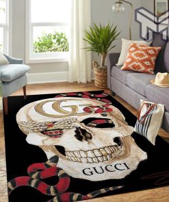 Gucci skull luxury area rug for living room bedroom carpet home decorations mat type 2