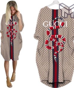 Gucci snake batwing pocket dress luxury brand clothing clothes outfit for women hot 2023 Type01