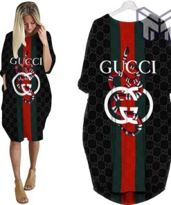 Gucci snake batwing pocket dress luxury brand clothing clothes outfit for women hot 2023 Type02