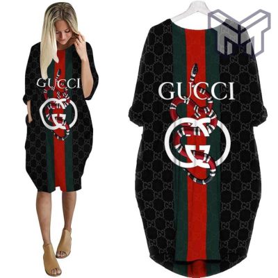 Gucci snake batwing pocket dress luxury brand clothing clothes outfit for women hot 2023 Type02