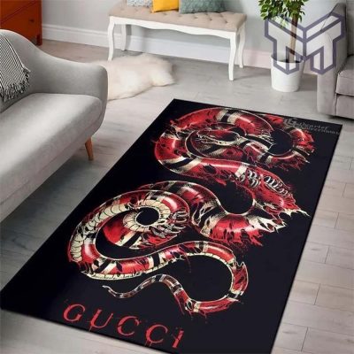 Gucci snake black luxury area rug for living room bedroom carpet home decorations mat