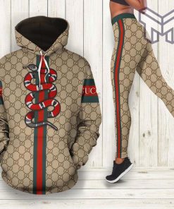 Gucci snake hoodie leggings luxury brand clothing clothes outfit for women hot 2023