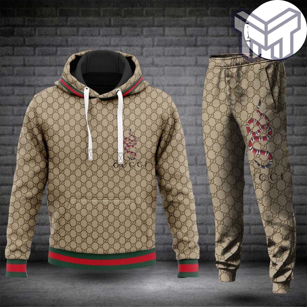 væsentligt kerne Økonomisk Gucci snake hoodie sweatpants pants hot 2023 luxury brand clothing clothes  outfit for men type01 - Muranotex Store