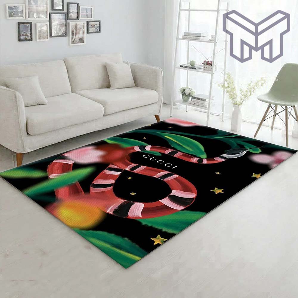 Gucci snake luxury area rug for living room bedroom carpet home decorations mat type 13