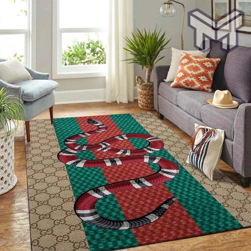 Gucci snake luxury area rug for living room bedroom carpet home decorations mat type 15