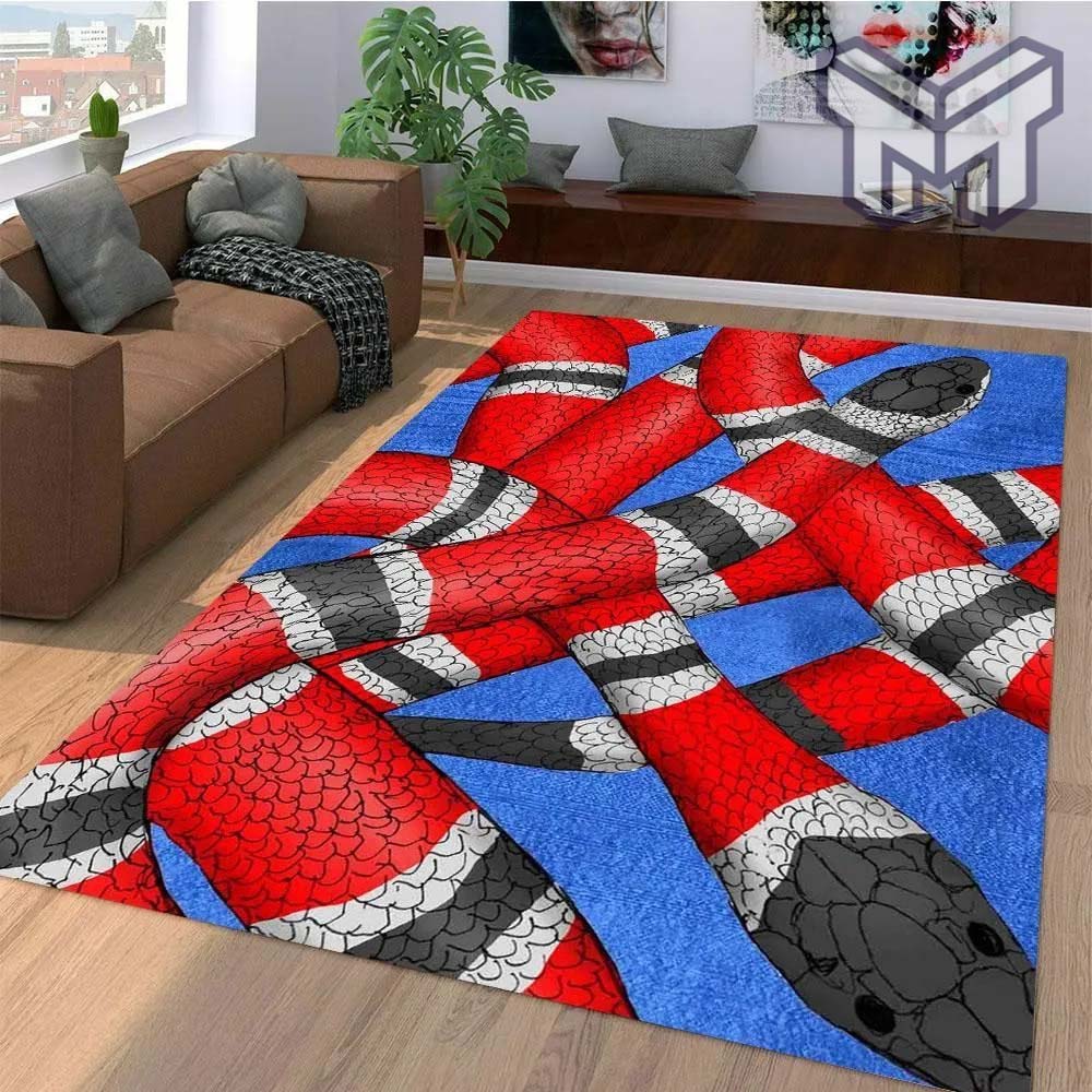 Gucci snake luxury area rug for living room bedroom carpet home decorations mat type 17