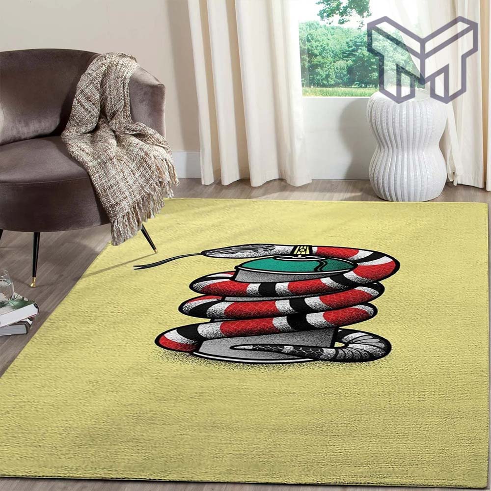 Gucci snake luxury area rug for living room bedroom carpet home decorations mat type 18