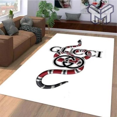 Gucci snake white luxury area rug for living room bedroom carpet home decorations mat