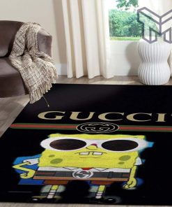 Gucci spongebob squarepants luxury area rug for living room bedroom carpet home decorations mat