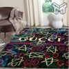 Gucci star luxury area rug for living room bedroom carpet floor mats keep warm in winter mat