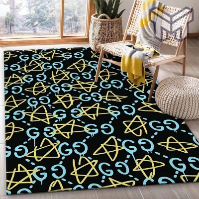 Gucci star luxury area rug for living room bedroom carpet floor mats keep warm in winter mat type01