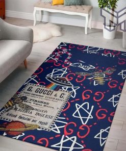 Gucci star luxury area rug for living room bedroom carpet floor mats keep warm in winter mat type02