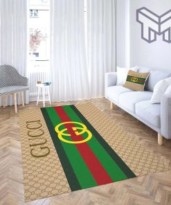 Gucci stripe and red luxury area rug for living room bedroom carpet home decorations mat