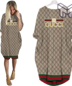 Gucci stripe batwing pocket dress luxury brand clothing clothes outfit for women hot 2023 Type03