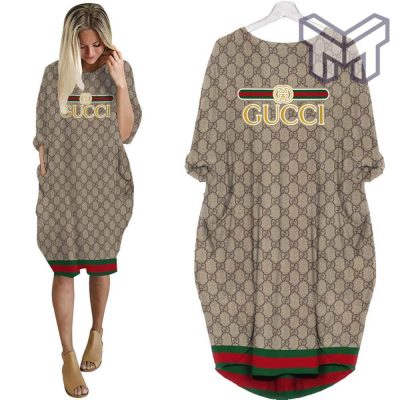 Gucci stripe batwing pocket dress luxury brand clothing clothes outfit for women hot 2023 Type03