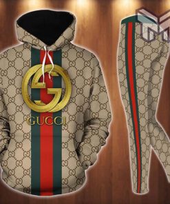 Gucci stripe hoodie leggings luxury brand clothing clothes outfit for women hot 2023