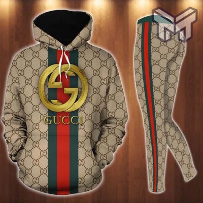 Gucci stripe hoodie leggings luxury brand clothing clothes outfit for women hot 2023