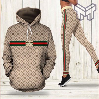 Gucci stripe hoodie leggings luxury brand clothing clothes outfit for women hot 2023 Type01