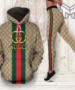 Gucci stripe hoodie leggings luxury brand clothing clothes outfit for women hot 2023 Type02