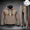 Gucci stripe hoodie sweatpants pants hot 2023 luxury brand clothing clothes outfit for men