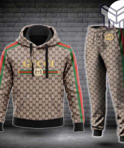 Gucci stripe hoodie sweatpants pants hot 2023 luxury brand clothing clothes outfit for men