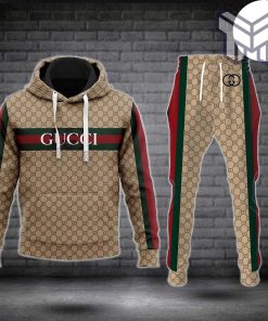 Gucci stripe hoodie sweatpants pants hot 2023 luxury brand clothing clothes outfit for men type02