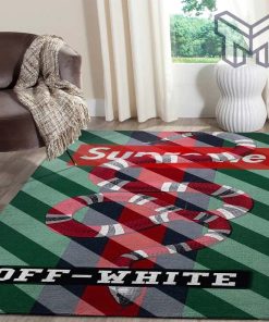 Gucci supreme off-white luxury area rug for living room bedroom carpet home decorations mat