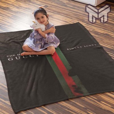 Gucci the house of gucci luxury brand logo premium blanket fleece thin blanket to keep warm