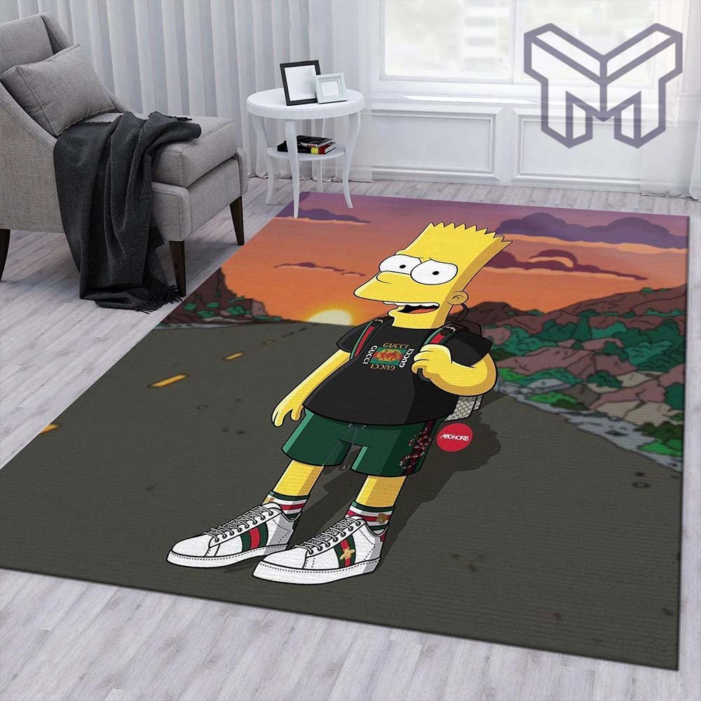 Gucci the simpsons luxury area rug for living room bedroom carpet home decorations mat type 1
