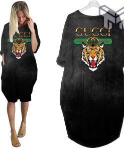 Gucci tiger batwing pocket dress luxury brand clothing clothes outfit for women hot 2023