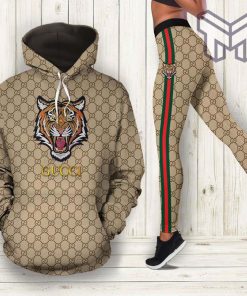 Gucci tiger hoodie leggings luxury brand clothing clothes outfit for women hot 2023